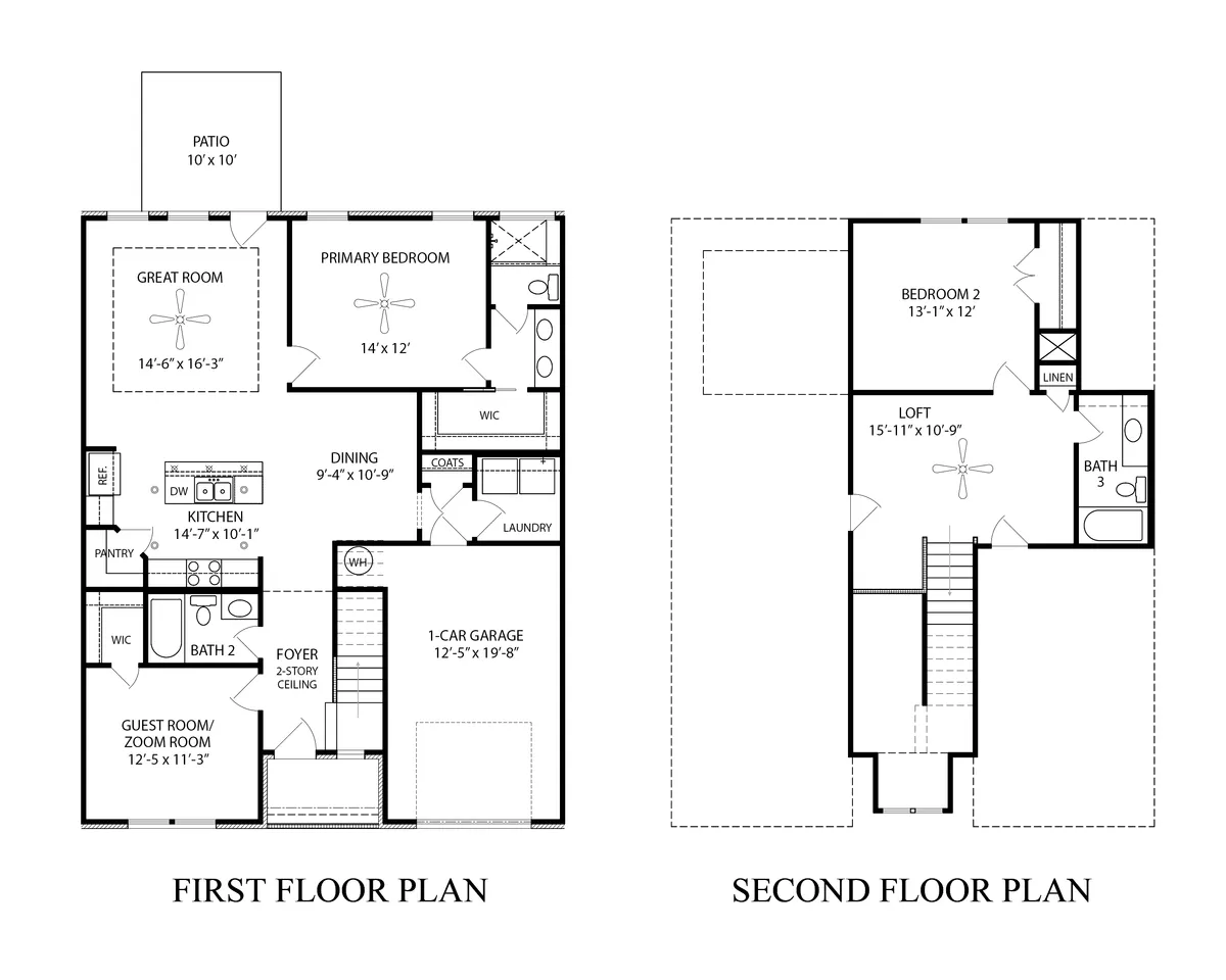 Fernvale II Townhome Floor Plans