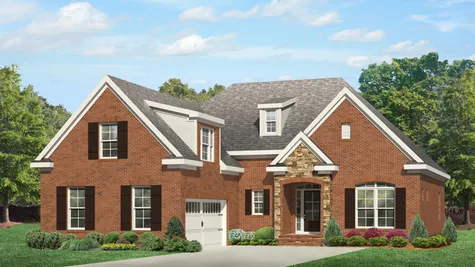 Ridgeland II two-story home color rendering
