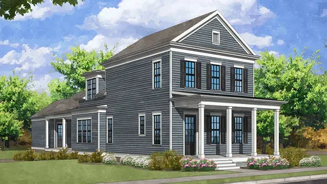 Madison color rendering 2-story home