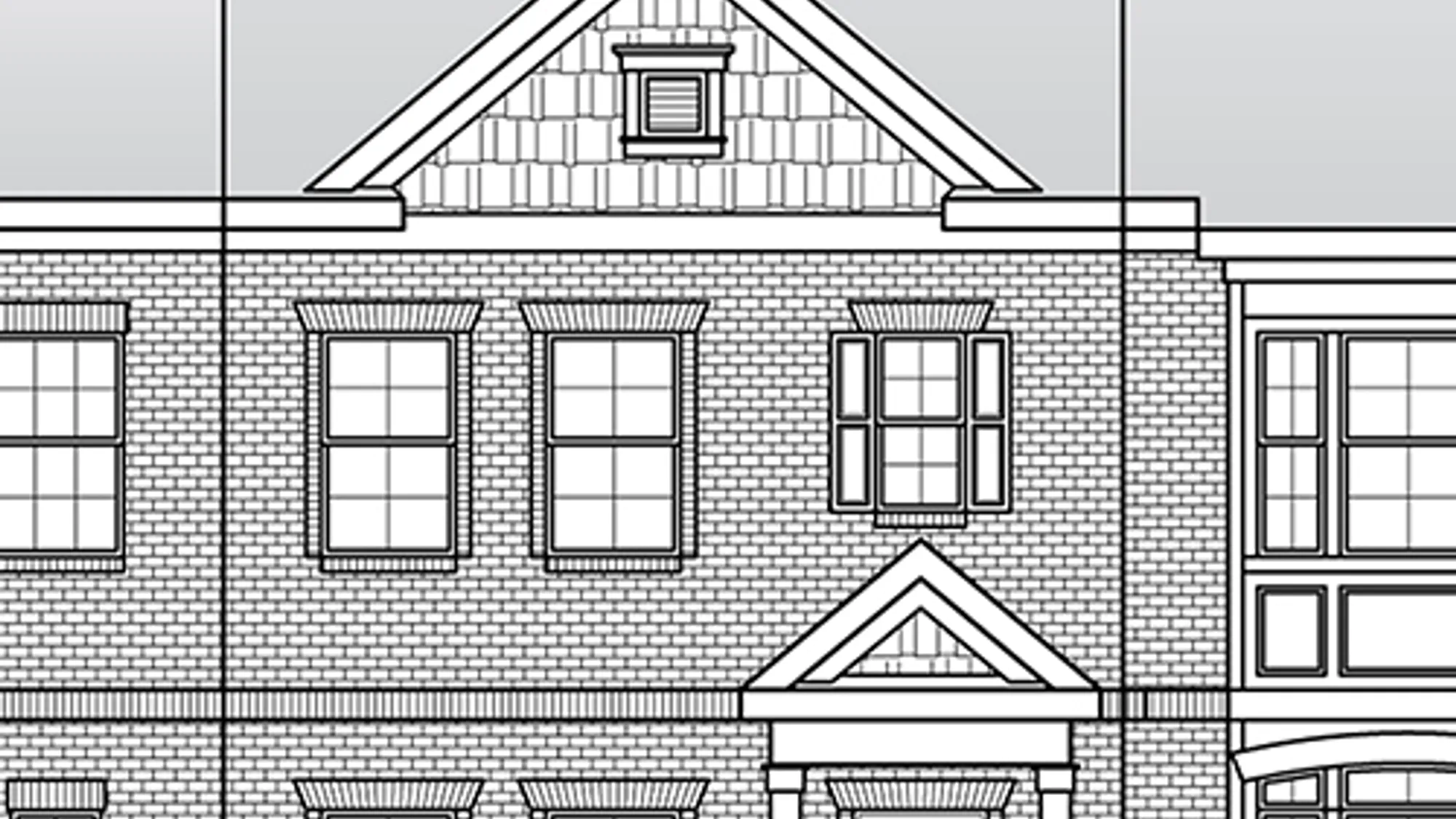 Emory II townhomes exterior elevation