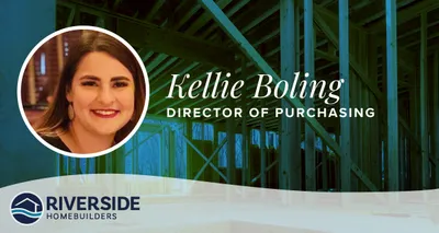 Kellie Boling is the new Director of Purchasing with Riverside Homebuilders