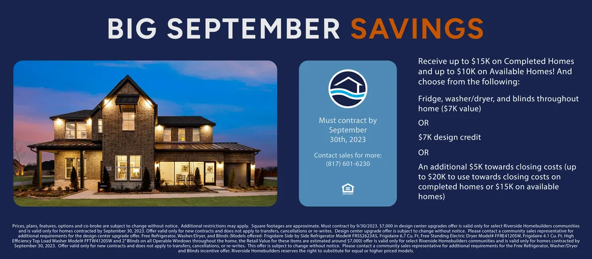 Big September Savings promotion