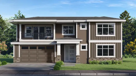 new home elevation rendering