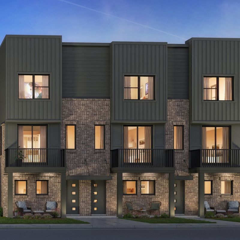Image of exterior of townhome built by Robertson Homes near Detroit Michigan