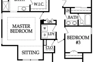 The Weston 2 Story - Upper Level Floor Plan.