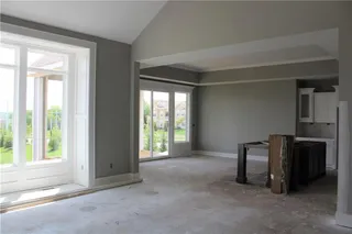 Great Room into Kitchen and Dining Area.