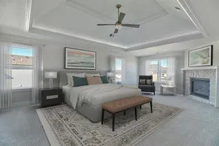 Master Bedroom Virtually Staged.