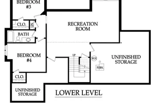 Lower Level Walkout Floorplan. Design selections may differ. Contact Community Manager for details.