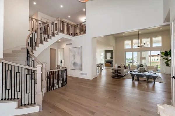 Wow!  Impressive entry with two story ceilings and an abundance of natural light