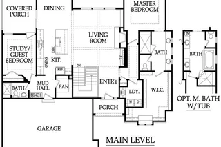 Sonoma Reverse - Main Level Floor Plan