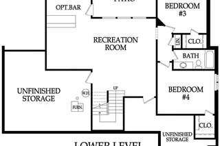Sonoma Reverse. Lower Level Floor Plan