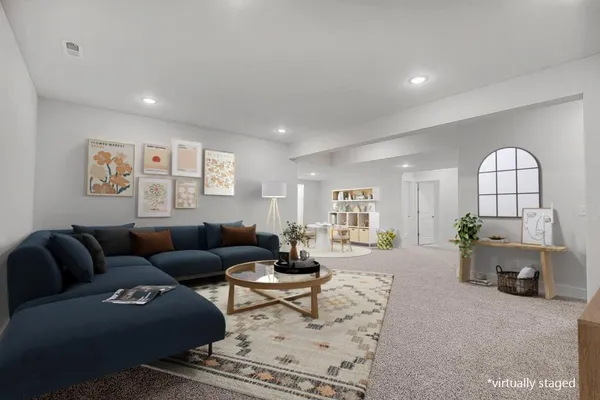Virtually Staged - Lower Level to include 2 bedrooms, Jack & Jill Bathroom, Rec Room and Unfinished Storage Space. So much room to grow and/or entertain!