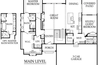 Main level floorplan