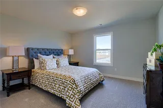 Secondary Bedroom on Upper Level. PICTURES ARE OF PREVIOUS SPEC OR MODEL HOME AND MAY FEATURE UPGRADES. NOT ACTUAL HOME.