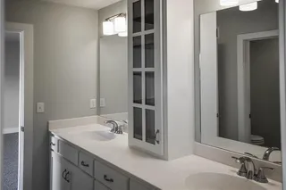 The Durham - 2 Story. Bedroom 3 connects to Bedroom 2 via a Hollywood Bath. Both Rooms have Walk In Closets. Pictures are of Previous Spec, Not Actual Home. Pictures May Feature Upgrades. Please Contact Listing Agent for Stage of Construction, Upgrades, and Available Buyer Selections.