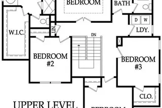 The Madison, 2 Story - Upper Level Floor Plan