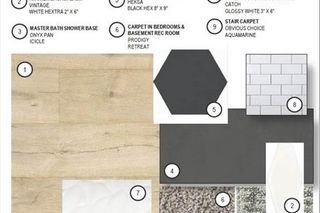Designer Selections for Flooring and Tile. If it has not been ordered or installed, buyer selections are available. 