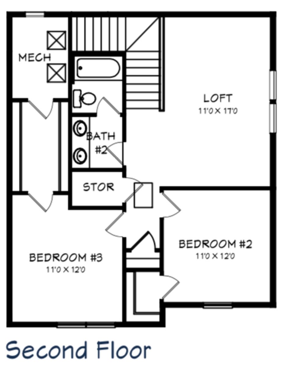 Amelia Floor Plan - 2nd Floor