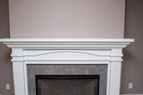 Painted Mantle Fireplace