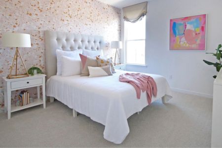Guest Bedroom in Rosewell Model Home