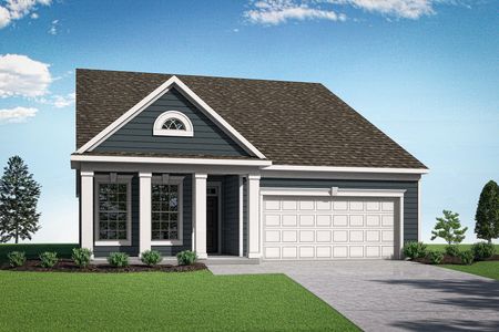 Exterior photo of traditional-style single family home at The Mosaic at West Creek: Willis