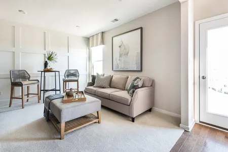 Interior photo of a Hancock Village townhome living room
