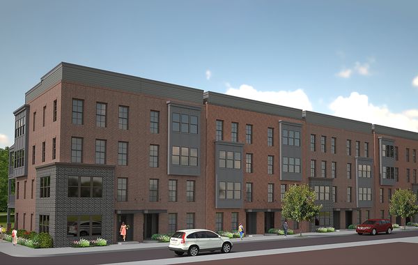 Exterior Rendering of The Outpost at Brewers Row in Scott's Addition