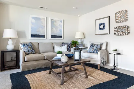 Interior view of Raleigh Model Home Family Room