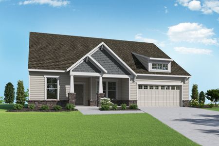 Exterior photo of bungalow-style single family home at The Greenwich Walk Villas: Slate