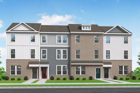Exterior photo/rendering of the Raleigh at The Reserve at Springdale Park