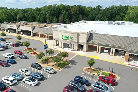 Aerial photo of local Publix supermarket