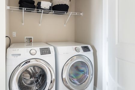 Laundry Room of Grayson Floor Plan in Saunders Station Townes