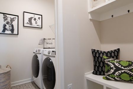 Hampton Laundry Room and Stop & Drop in Mosaic at West Creek