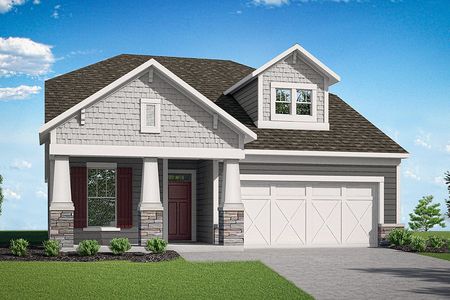 Exterior photo of arts-and-crafts-style single family home at The Mosaic at West Creek: Willis