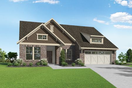Exterior photo of craftsman-style single family home at The Greenwich Walk Villas: Slate