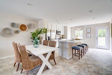 Cafe and Kitchen of Maple Model Home in Kennington Townhomes