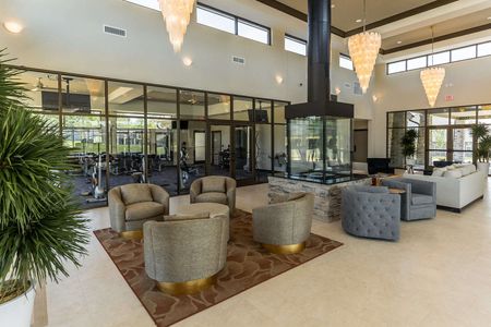 Interior seating area and great room at Greenwich Walk Villas at Foxcreek clubhouse