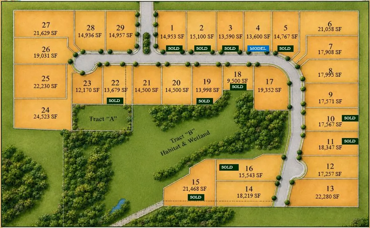 The Highlands at Whipple Creek site map
