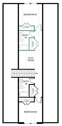 Upper level - option layout 2 - with foundation