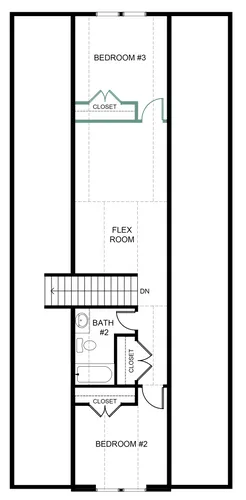 Upper level - option layout 1 - with foundation
