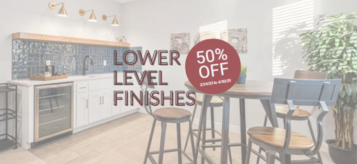 Half-Off Lower Level Finishes