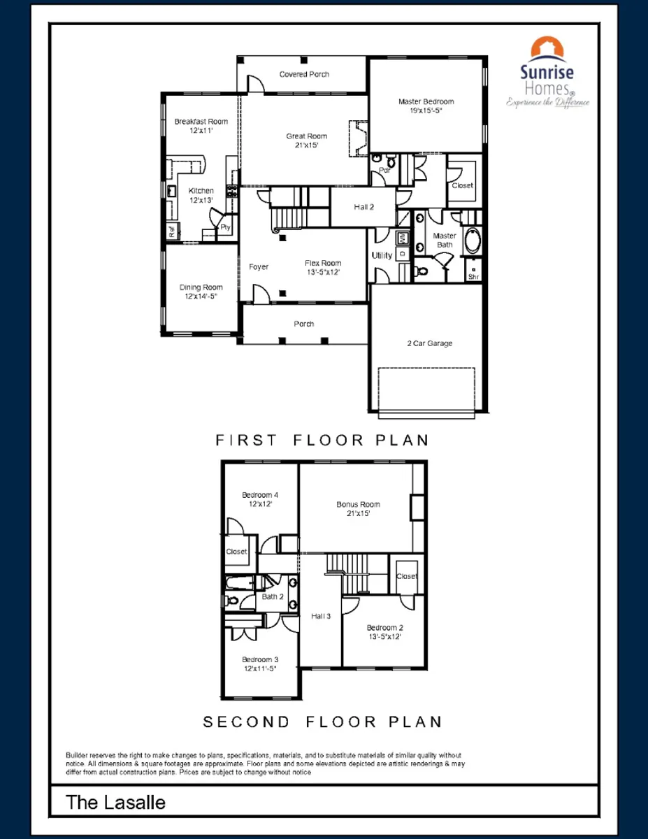 lasalle-by-sunrise-homes Floor Plan