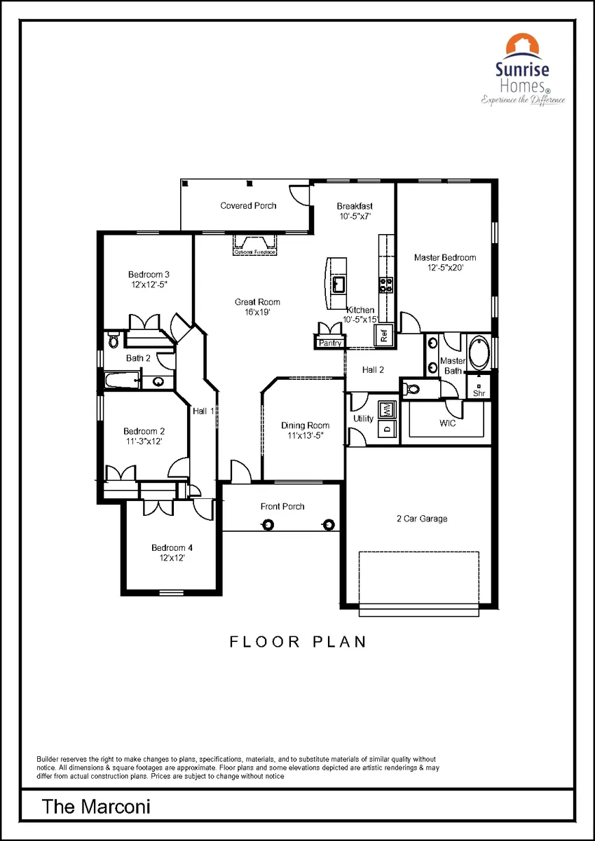 the-marconi-by-sunrise-homes Floor Plan