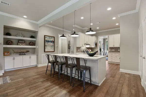 spacious kitchen in a new home by sunrise homes