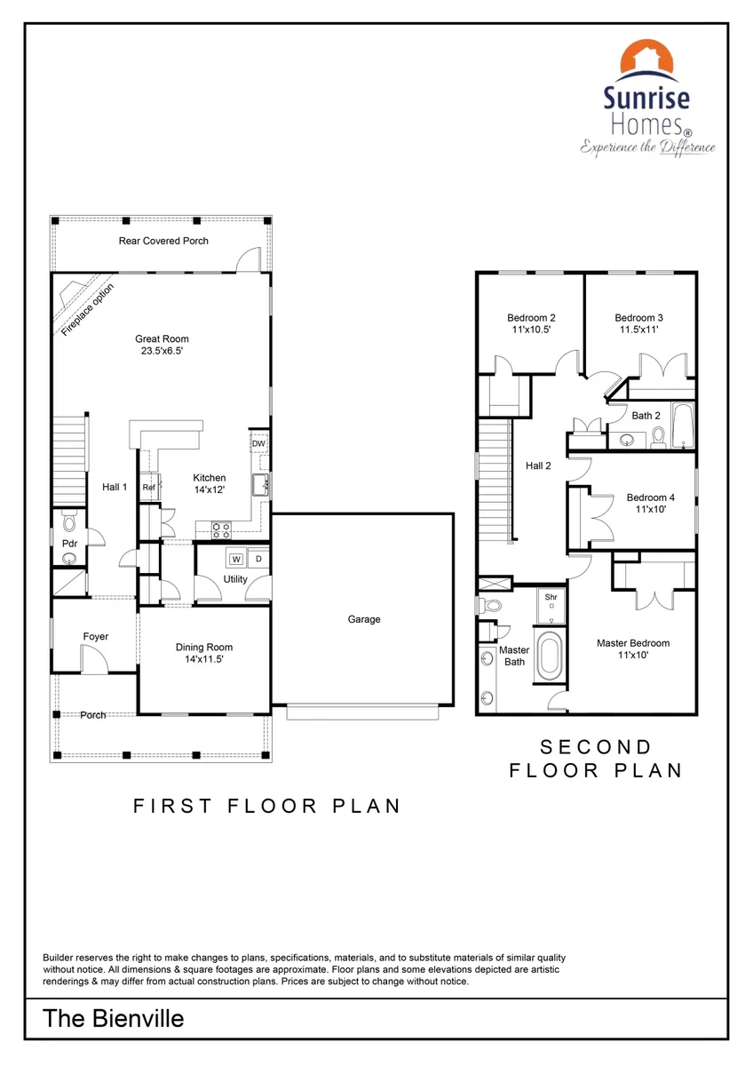 bienville-by-sunrise-homes Floor Plan
