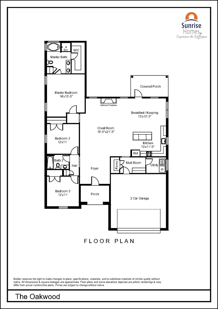 oakwood-by-sunrise-homes Floor Plan