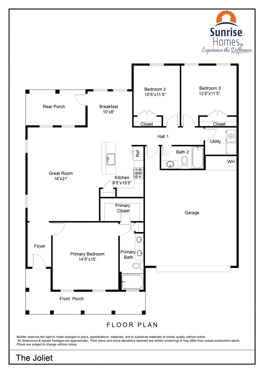 joliet-by-sunrise-homes Floor Plan