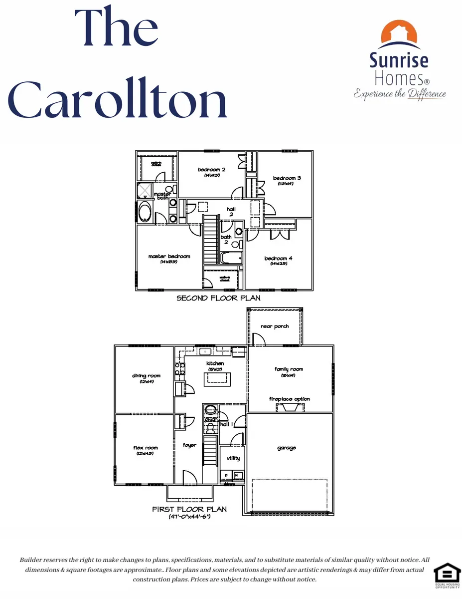 carrollton-by-sunrise-homes Floor Plan