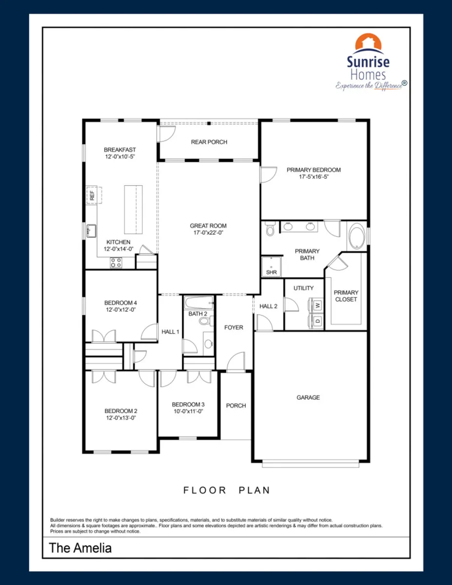 amelia-by-sunrise-homes Floor Plan