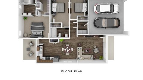 Floor plan rendering only. Actual construction and selections subject to change.